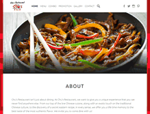 Tablet Screenshot of chusrestaurant.com